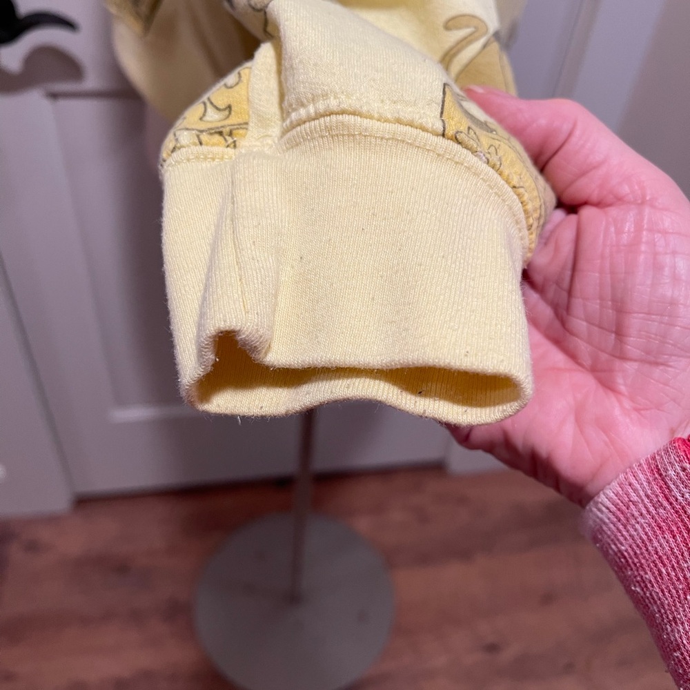 SCOOBY-DOO Yellow Hoodie Size 15-17/XL Jr. Kangaroo Pocket Great Graphic EUC - Picture 4 of 12